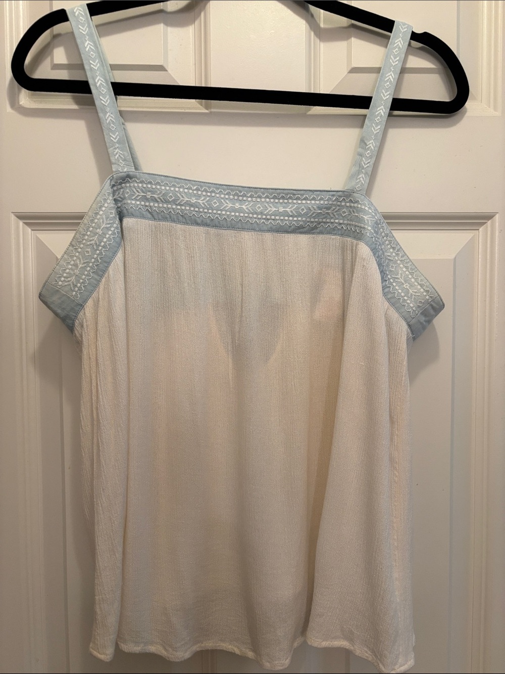 Gauze and embroidered Camisole